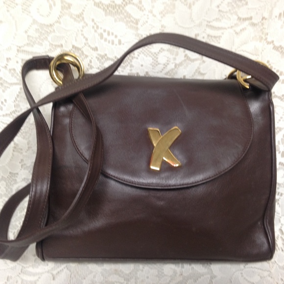 Paloma Picasso- Tiffany’s Designer, Italy Brown Leather Handbag-Shoulder Bag - Picture 2 of 8